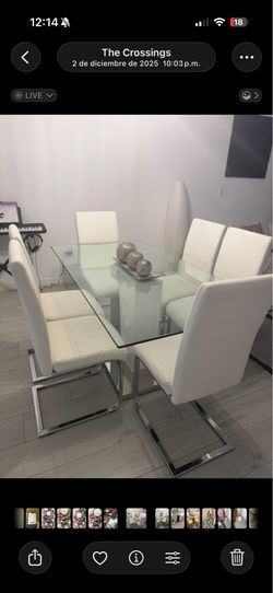 Mesa de comedor con 6 sillas