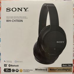 🎧 SONY; WIRELESS, NOISE CANCELING, OVER-THE-EAR, HEADPHONES, BLACK, WH-CH700N - BRAND-NEW IN THE BOX & SEALED - $75 ‼️ ⭐️⭐️⭐️ 