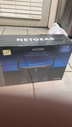 NETGEAR Nighthawk AX3000 4-Stream Wi-Fi 6 Router (Model RAX35) - Brand New Sealed