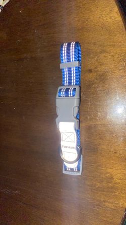 Top Paw Blue Reflective Dog Collar