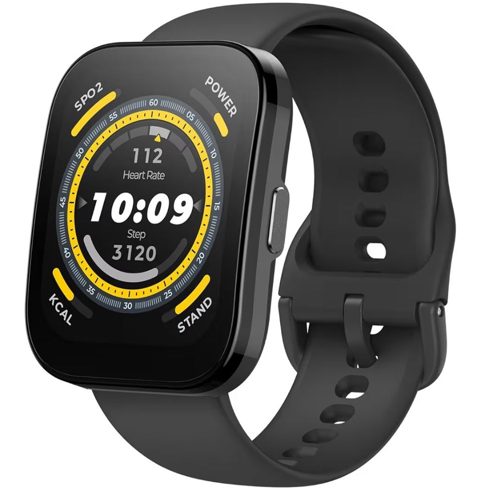 Amazfit Bip 5 Smart Watch 46mm, GPS, Amazon Alexa Built-in, Bluetooth Calling, 10-Day Battery, Heart-Rate & VO2 Max, Sleep Health Monitoring, AI Fitne