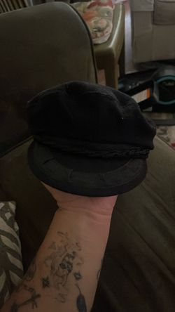 Black Newsboy Captain Hat