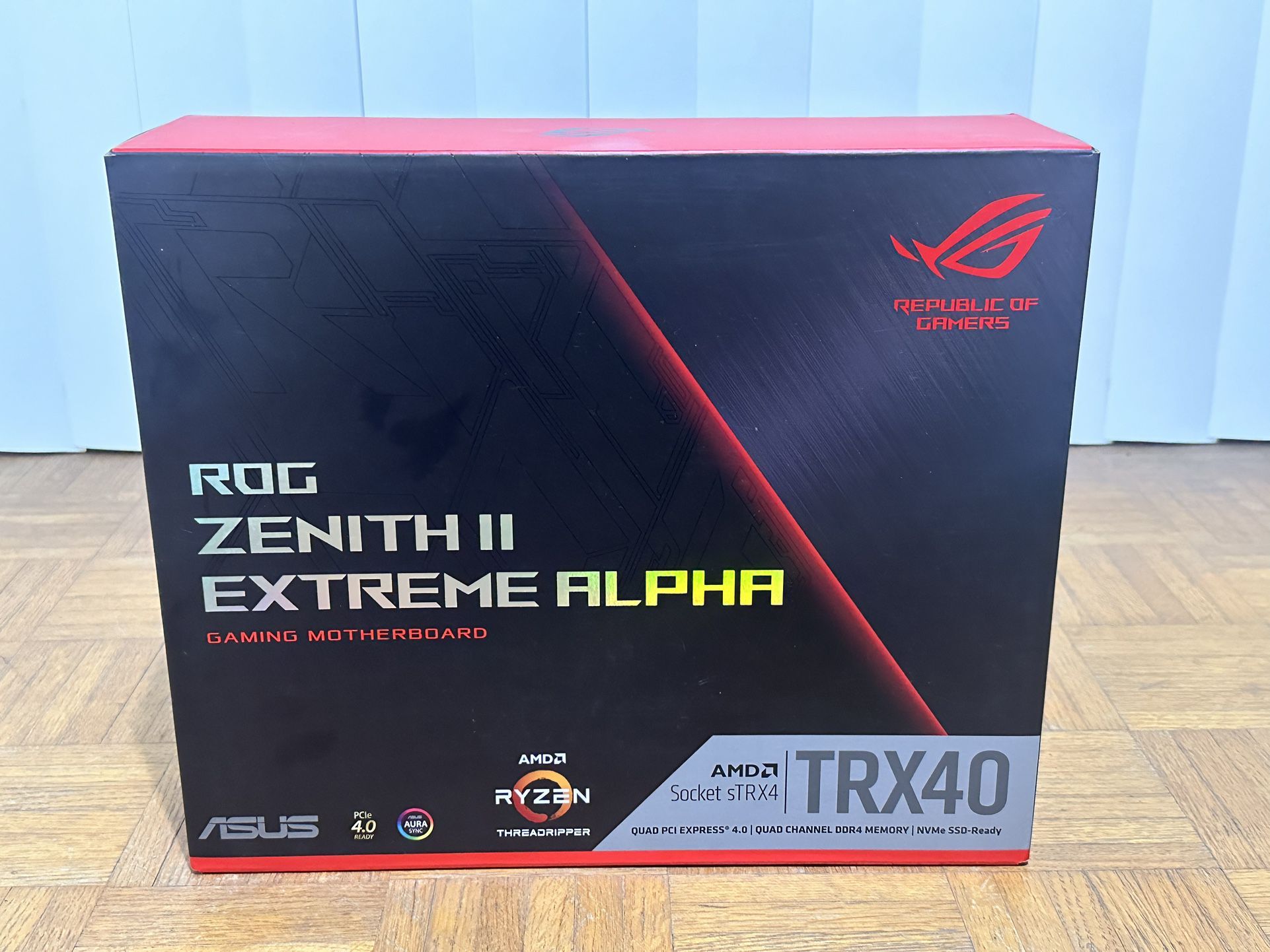  ASUS ROG Zenith II Extreme Alpha TRX40 Gaming AMD 3rd Gen Ryzen Threadripper STRX4 EAT Motherboard With 16 Infineon Power Stages PCIe 4.0 WI-FI 6