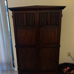 Tall Wood Cabinet