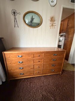 Vintage wood dresser
