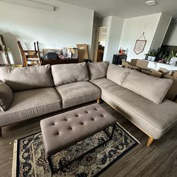 Slate Grey Sectional Couch
