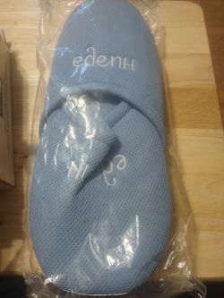 Blue  slippers