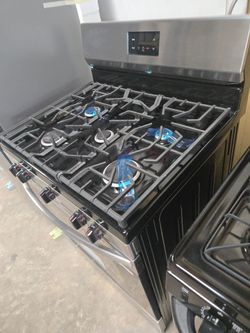 Stainless Steel 5-Burner Gas Range