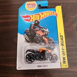 Hot Wheels HW Off-Road BMW K 1300 R Diecast Motorcycle Orange/Black 127/250 New