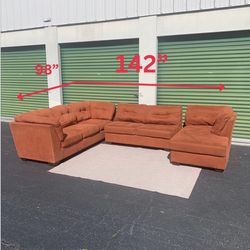 Red Sectional Large Couch Set Local Delivery 🚚 💨