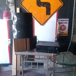 3 Bose Speakers 201,301,4.2,Single Speakers,Sony gx67 Es Receiver