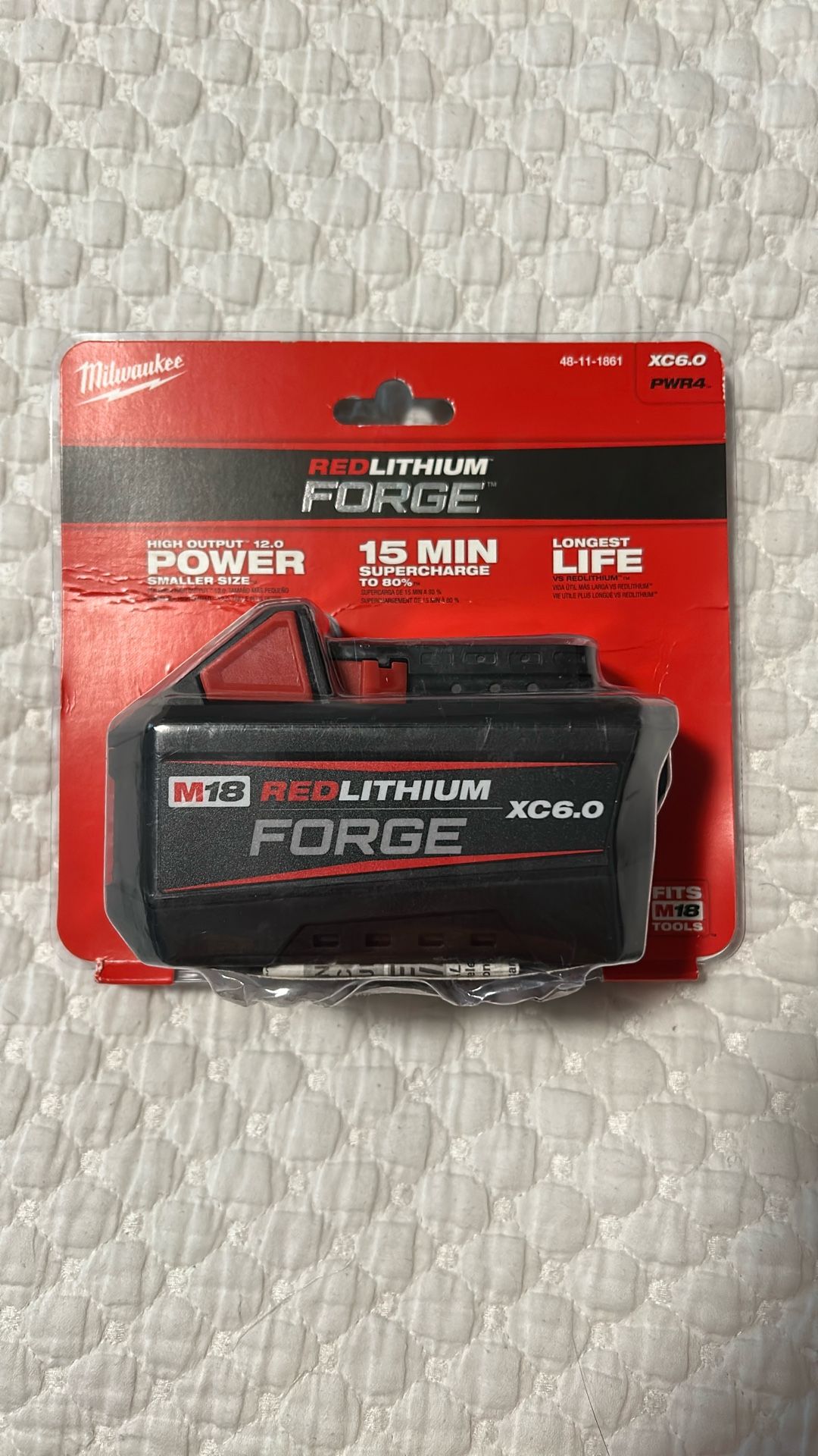 Milwaukee. M-18 Red Lithium 6.0 Xc Battery