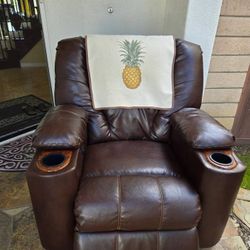 Large Brown recliner chair