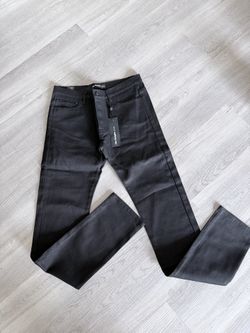 The Kooples NWT Size 31 x 34 Black Fitted Button Fly Jeans NWT $170