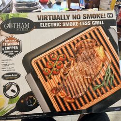 New Gotham Steel Electric Smoke-less Grill