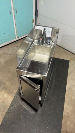 Glastender SWB-12-C Underbar Wet Waste Sink