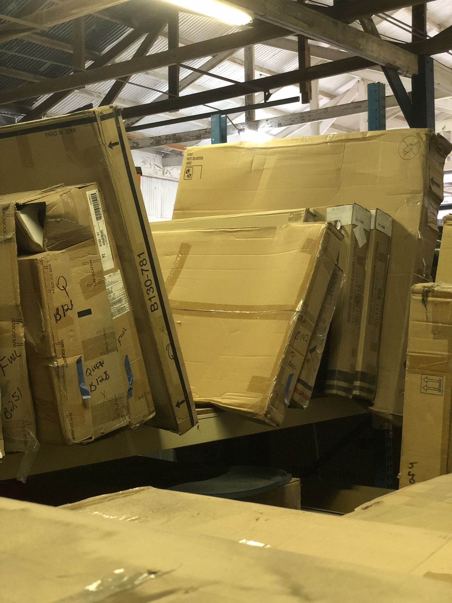 All new assorted furniture in boxes, must go first come only