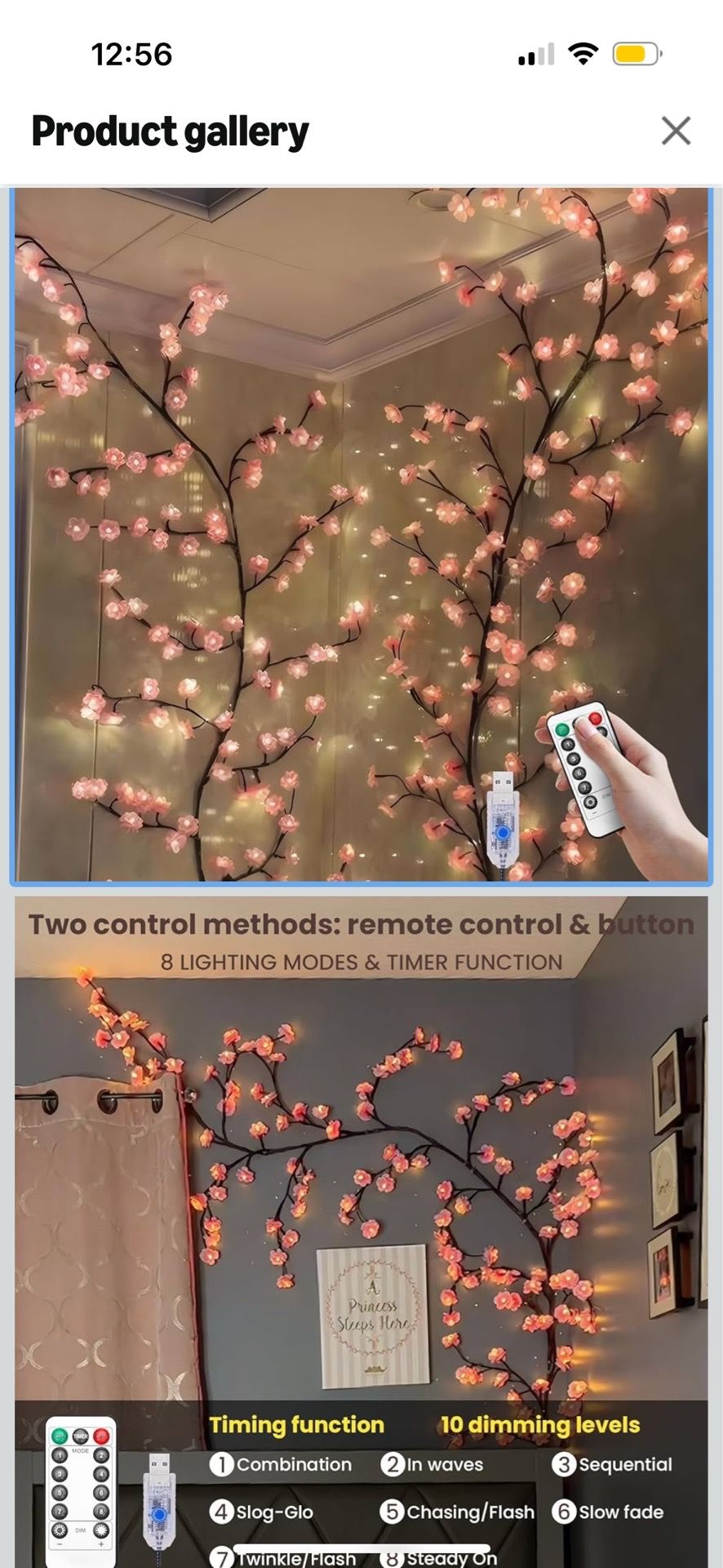 Cherry led tree branch lights