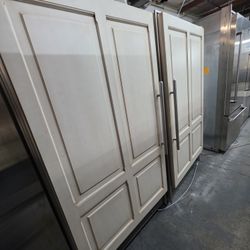 72" SUB ZERO COLUMNS REFRIGERATOR AND FREEZER PANEL READY 