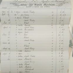 1898 Bath City England Wine & Spirits Client Inventory