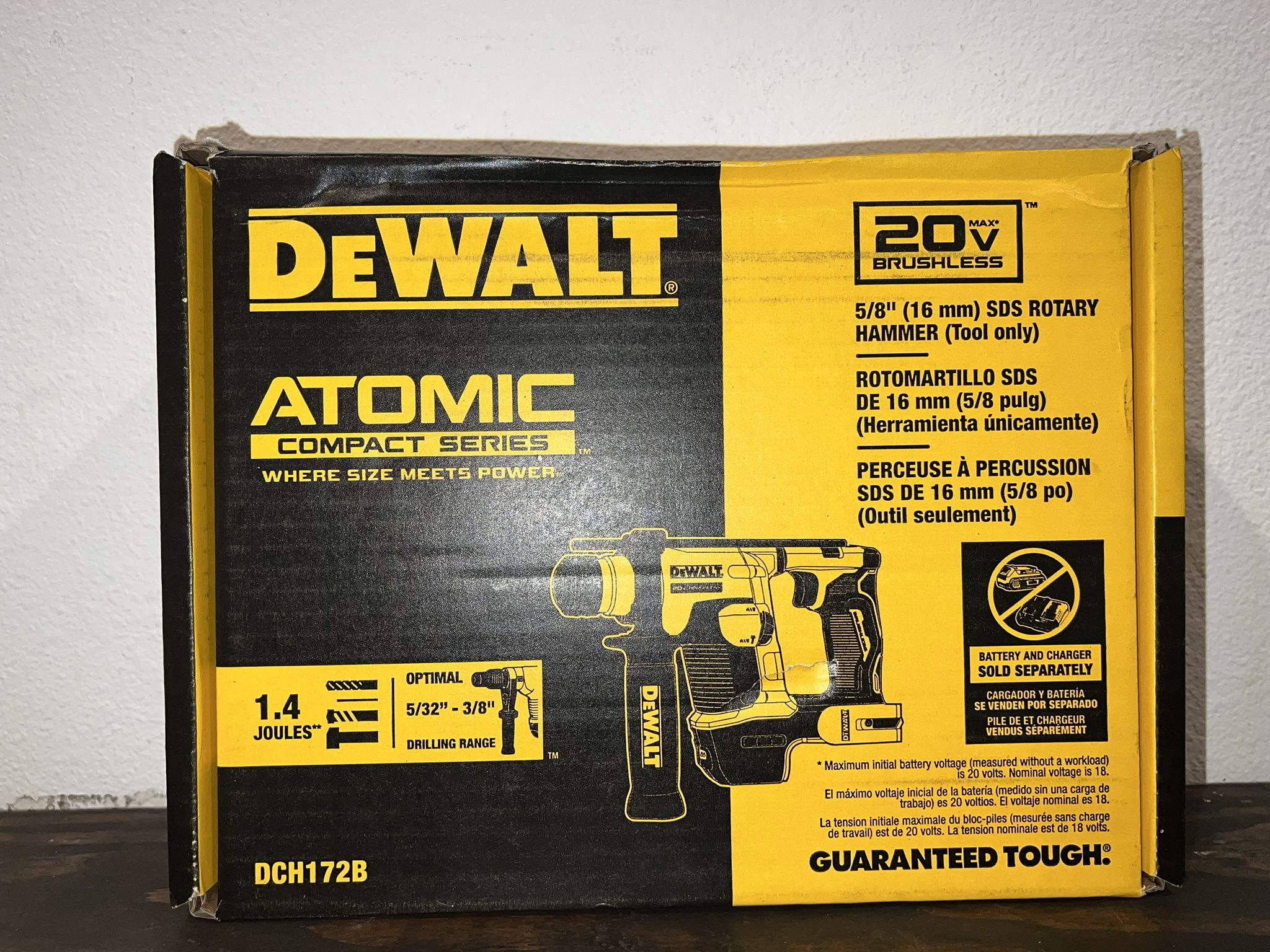 ATOMIC 20V MAX Cordless Brushless Ultra-Compact 5/8 in. SDS Plus Hammer Drill ‼️Tool Only‼️NO BATTERY - NO CHARGER