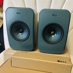 KEF LSX II LT Wireless Bookshelf Speakers – Hi-Res Audio, Uni-Q Driver Array, 200W Amplification