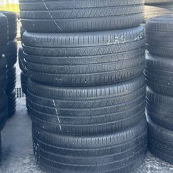 SET OF TIRE 285 45 20 CONTINENTAL 85% LIFE