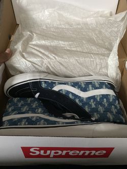 Supreme x Sk8-Hi “Blue Hole Punch Denim”
