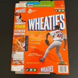 General Mills Wheaties Pedro Martinez Boston Red Sox Flattened Box 2004 12 oz