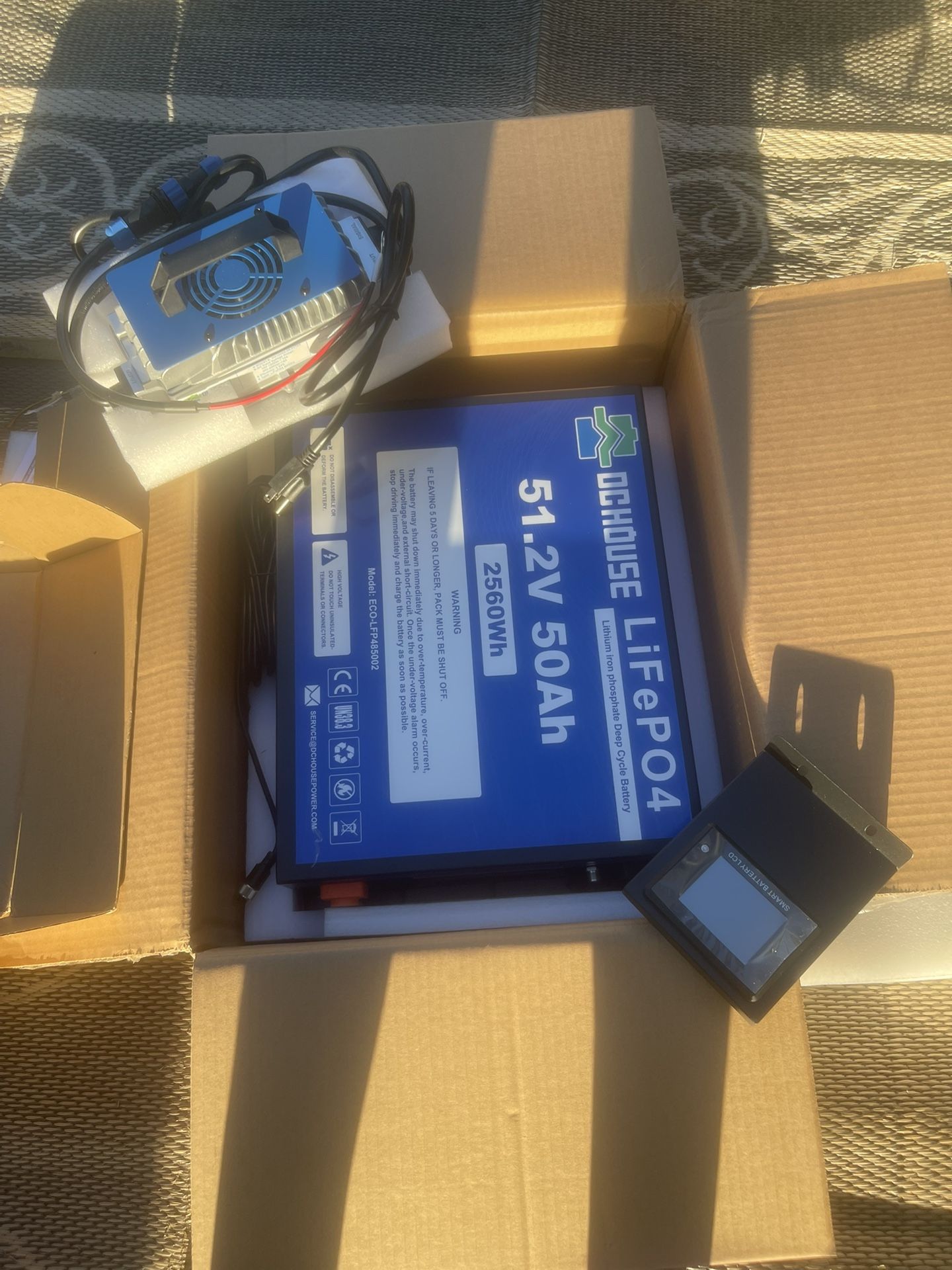 48v DC House Lithium Battery With Charger 