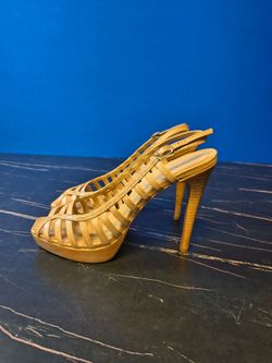 Aldo Slingback Beige Heels (Size 7B)