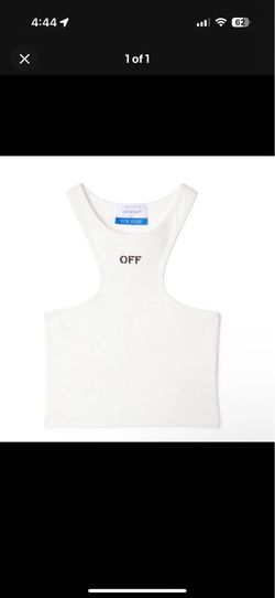 Off-White Off Stamp Rib Rowing Top | PTP:10" | 36IT (XXS) | Orig. 250