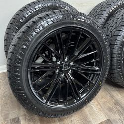 NEW 22 inch zl1 style wheels wrapped in 275/50r22 atturo ATS tires