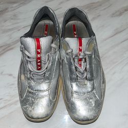 Old PRADA Silver Shoes - Size 37 