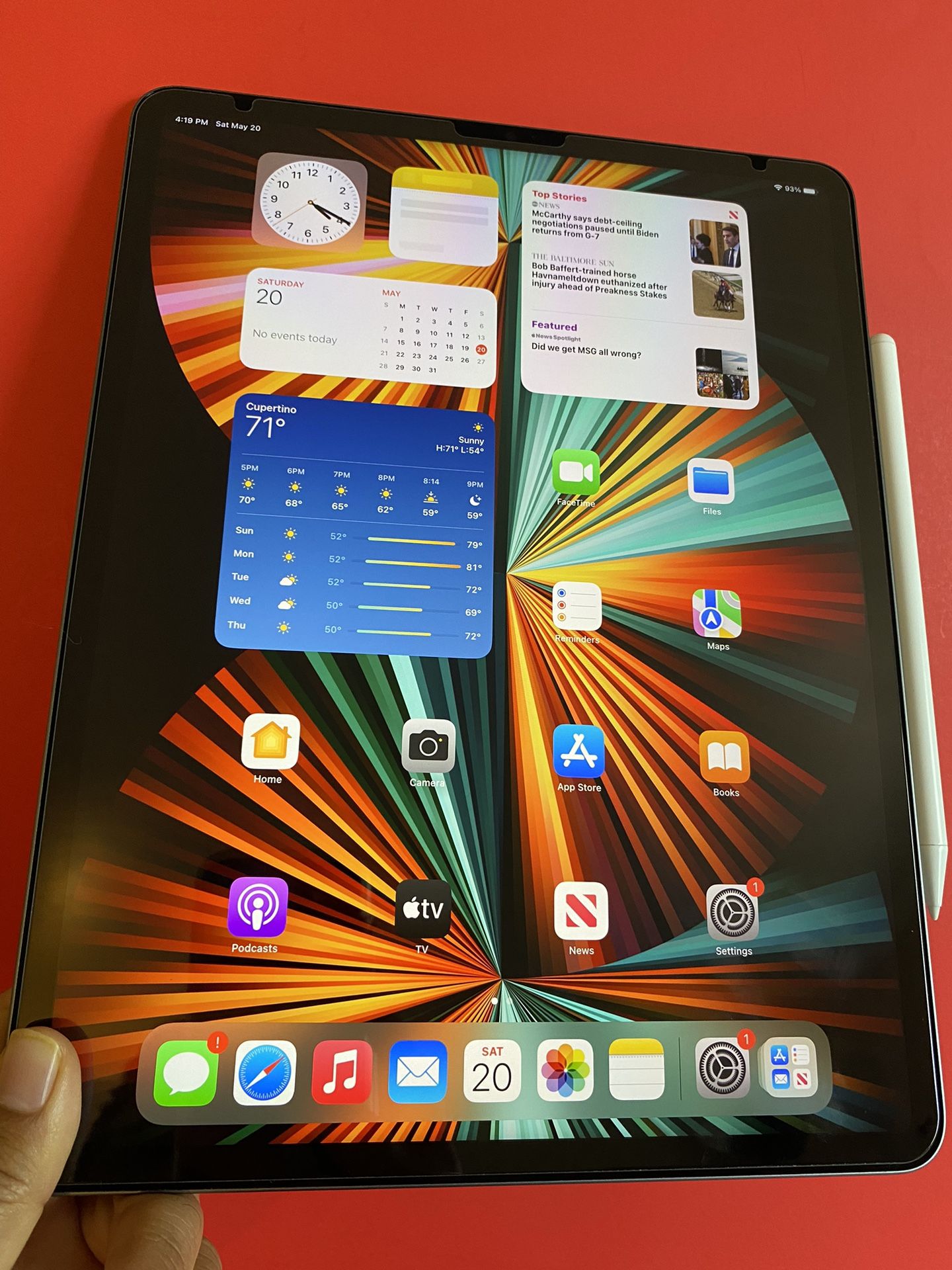 iPad pro M1 12.9インチ 1TB Apple Pencilとケース