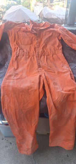 Orange Work Coveralls Jumpsuit
