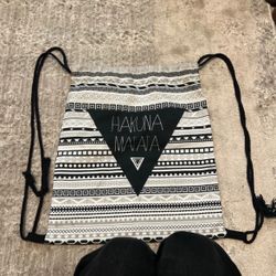 Hakuna Matata draw string bag