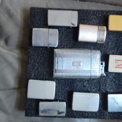 9Vintage Zippo Type Lighters