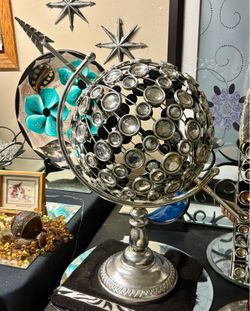 Large Globe with Crystal Accents! 24”