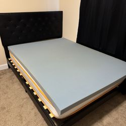 Headboard, Mattress, Mattress Topper