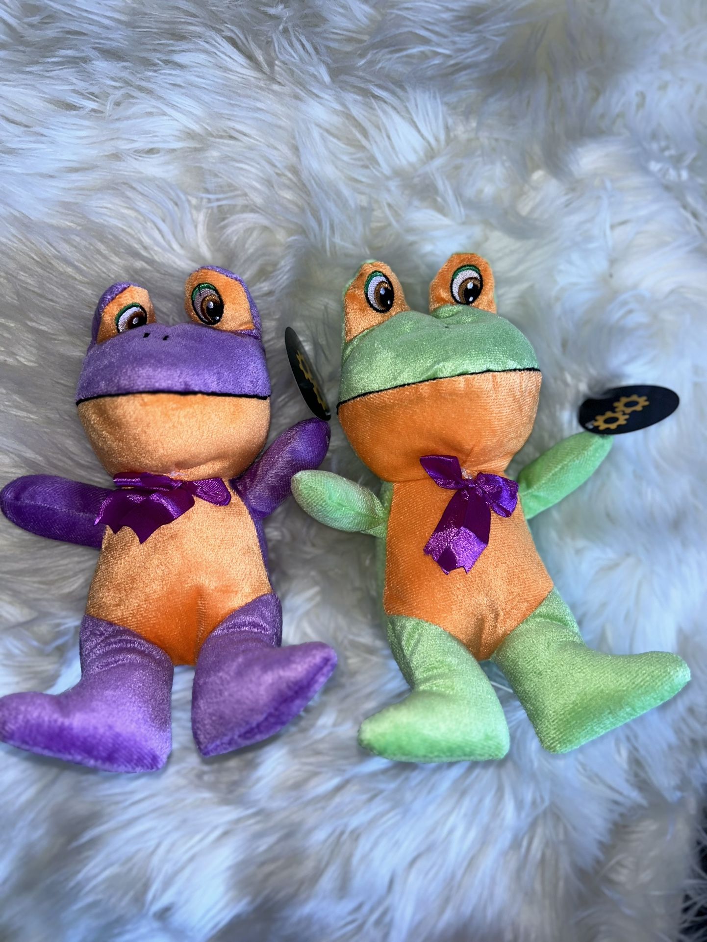 Green or Purple frog Plush