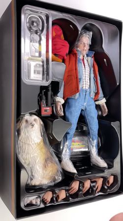 Hottoys 1/6 MMS573 Marty Mcfly & Einstein Back To The Future Figure