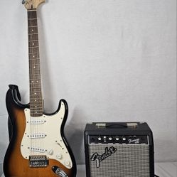 Squier Affinity Stratocaster by Fender Tobacco Burst Solid Body Electric Guitar