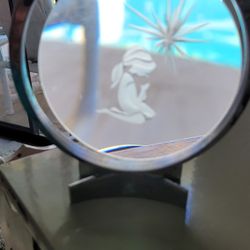 Glass Engraved Stand