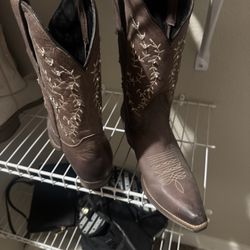Brown with Crystal Cowgirl Boots
