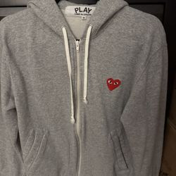 CDG women’s Zip Up: Medium 