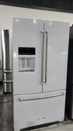 KitchenAid 3 Door White Refrigerator Fridge
