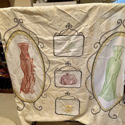 Bathroom Shower Curtain With Liner and Hooks