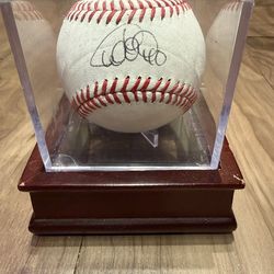 Willson Contreras Autographed Baseball - Rookie Year - World Series Champions 2016