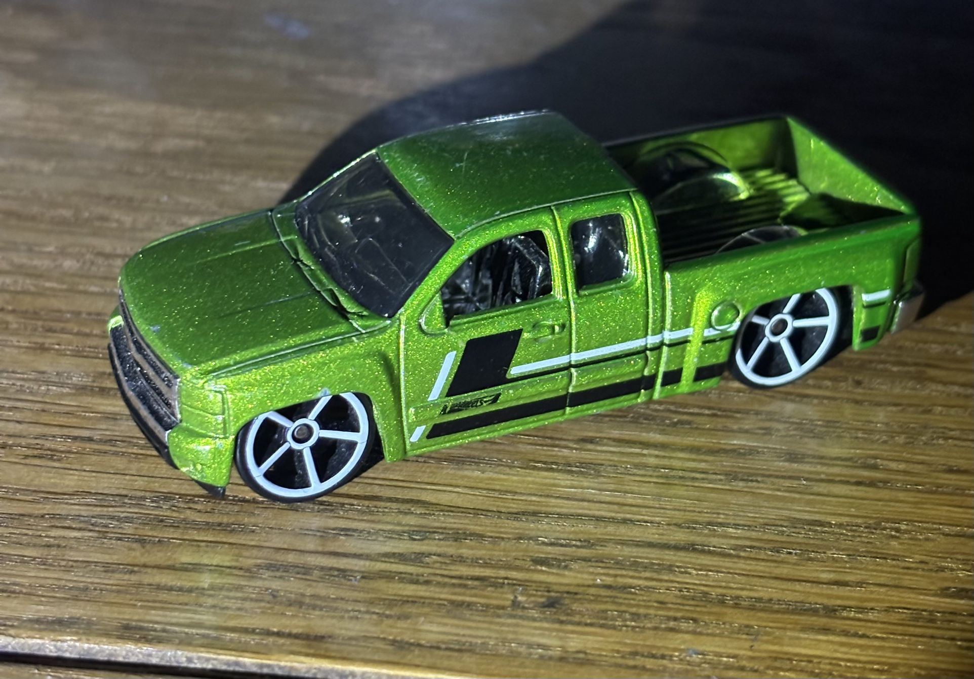 Hot Wheels Silverado Pickup Toy Green